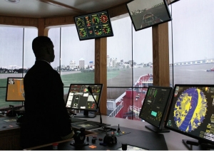 SUNY Maritime is now home to a new state-of-the-art tug and barge simulator, thanks to funding from the Bouchard Transportation Company, Inc.